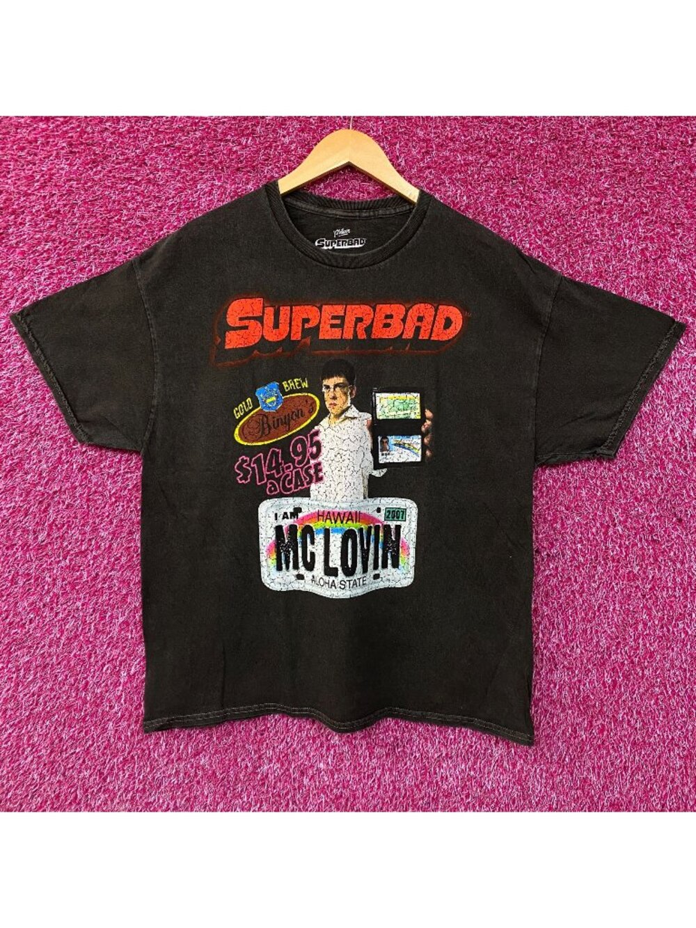 Superbad McLovin Fake ID Graphic T-Shirt Large